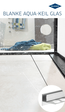 Duschplatzgestaltung mit bodengleicher Dusche