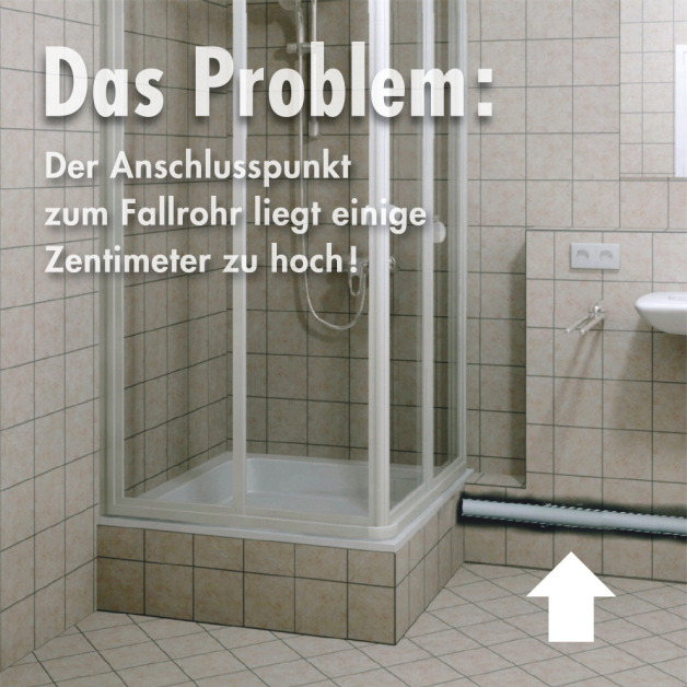 Duschboden mit integrierter Ablaufpumpe - Bauspot.de