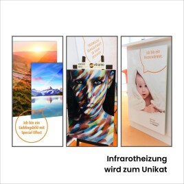 Individuell bedruckbare Glasheizung