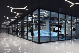 Die Glastrennwand für Brandschutzanforderungen