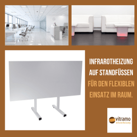Infrarotheizung auf Standfuss