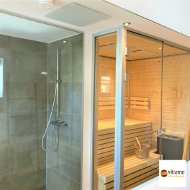 Bad als Wellness-Oase mit Sauna und Infrarotheizung