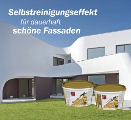 Selbstreinigungseffekt für dauerhaft schöne Fassaden
