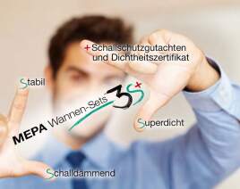 Schallschutz für Wannen nach Norm