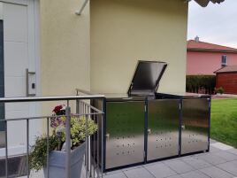 Mülltonnenboxen aus Edelstahl - der Eyecatcher auf Ihrem Grundstück