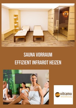 Sauna Vorraum effizient Infrarot heizen