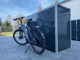 Fahrradboxen als Single-, Doppel- oder Reihenanlage