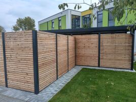 Variabler Müllcontainer Sichtschutz