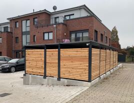 Müllcontainerhäuser - individuell angepasst