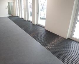 Aluprofilmatte Rips und Bürstenleiste