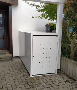 Bike Box aus Metall - passt auch in die kleinste Ecke