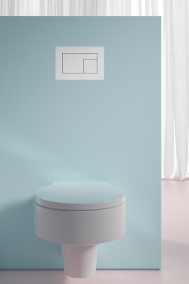 WC-Betätigungsplatte TECEvelvet - matte Oberfläche, weiche Haptik, aus Fenix NTM®
