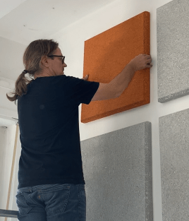 Einfache Montage Akustikplatten