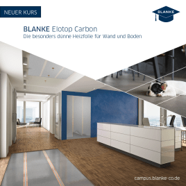 NEUER KURS im BLANKE ONLINE CAMPUS: BLANKE ELOTOP CARBON!