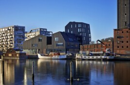 ANTHRA-ZINC® Profile an der Fassade