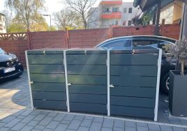 Mülltonnenboxen mit Klappdeckel