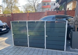 Mülltonnenboxen mit Klappdeckel