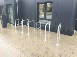 Fahrradanlehnbügel in verschiedenen Ausführungen