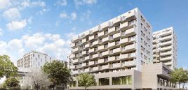 Donaumarina in Wien, Österreich