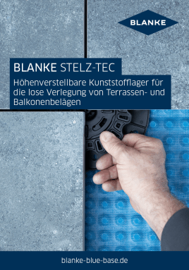 Variable Terassenbeläge lose und sicher verlegen mit BLANKE STELZ-TEC