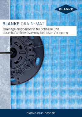 Schnelle und dauerhafte Entwässerung im Außenbereich bei loser Verlegung mit BLANKE DRAIN-MAT!