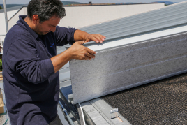 RIB-ROOF ACOUSTIC ROOF