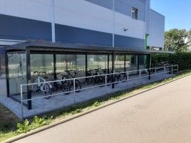 Fahrradunterstand HIGH als Reihenanlage