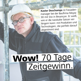 Wow! 70 Tage Zeitgewinn.