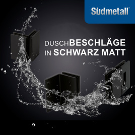 Duschbeschläge in schwarz matt!