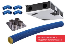 Neues Rundrohrsystem für den Neubau in der Betondecke