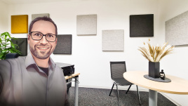 Wieder ein Büro nachhaltigen ruhiger gemacht