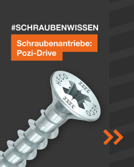 Schraubenantriebe: Pozi-Drive
