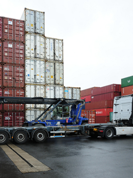 Entwässerung von Containerumschlagflächen