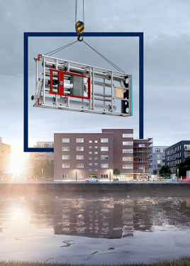 Modulares Sanieren mit vorgefertigten Sanitärwänden und -schächten