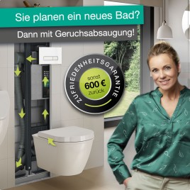 WC mit Geruchsabsaugung