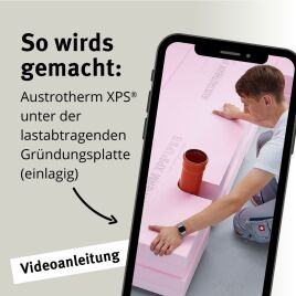Dämmung unter der Gründungsplatte