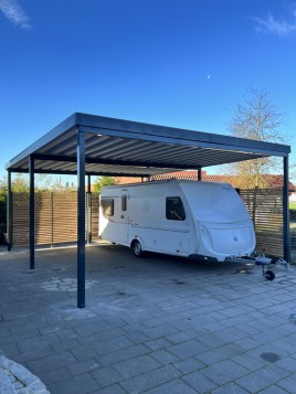 Metall Carport für Wohnwagen & Wohnmobile