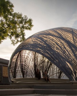 Pavillon Unterwasserspinne Uni Stuttgart