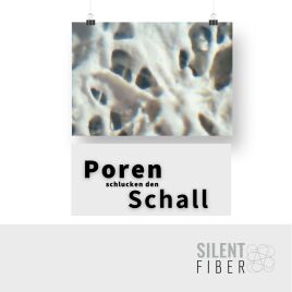 Poren schlucken den Schall