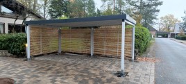 Einzelcarport - zweiseitig geschlossen