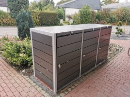 Mülltonnenboxen mit Klappdeckel