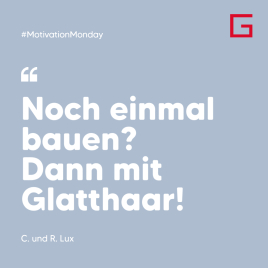 Noch einmal bauen? Dann mit Glatthaar!