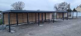 Stahlcarport Reihenanlage