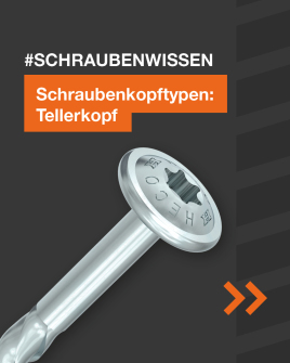 Schraubenköpfe: Tellerkopf