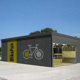 Fahrradparkhäuser in modularer Bauweise