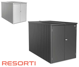Ästhetische Mini Garage für Fahrräder