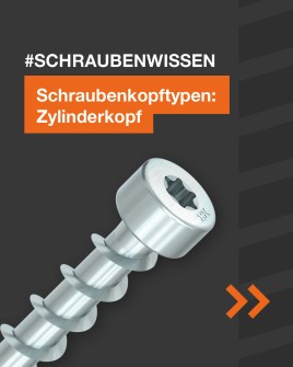 Schraubenköpfe: Zylinderkopf