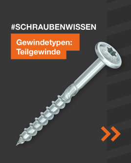Gewindetypen: Teilgewinde