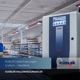 KÜBLER Hallenheizungen mieten! – HeizWerk.