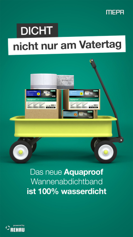 Das neue Aquaproof Wannenabdichtband